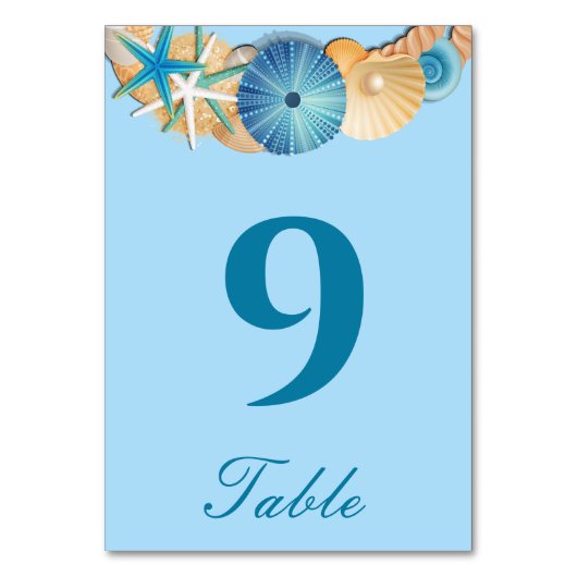 Carte de numéro de table (Par défaut)