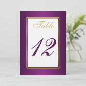 Carte de numéro de table (Debout devant)