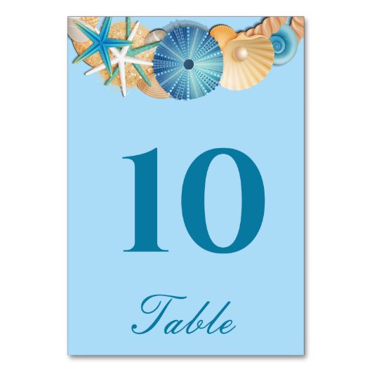 Carte de numéro de table (Par défaut)
