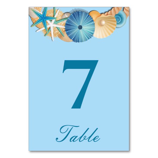 Carte de numéro de table (Par défaut)