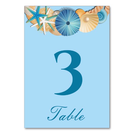 Carte de numéro de table (Par défaut)