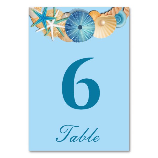 Carte de numéro de table (Par défaut)