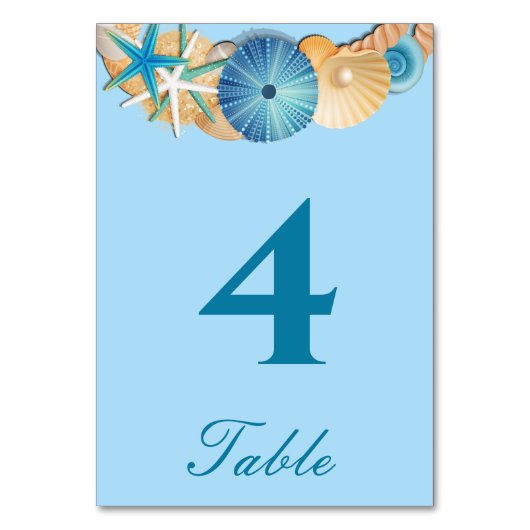 Carte de numéro de table (Par défaut)