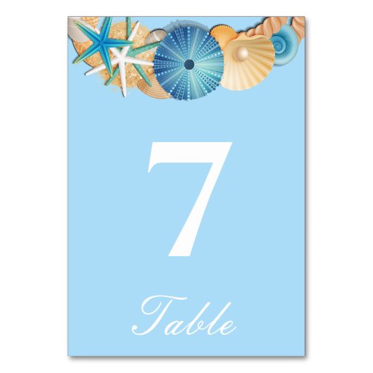 Carte de numéro de table (Par défaut)
