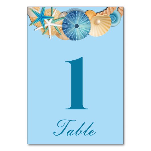 Carte de numéro de table (Par défaut)