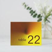 carte de numéro de table (Debout devant)