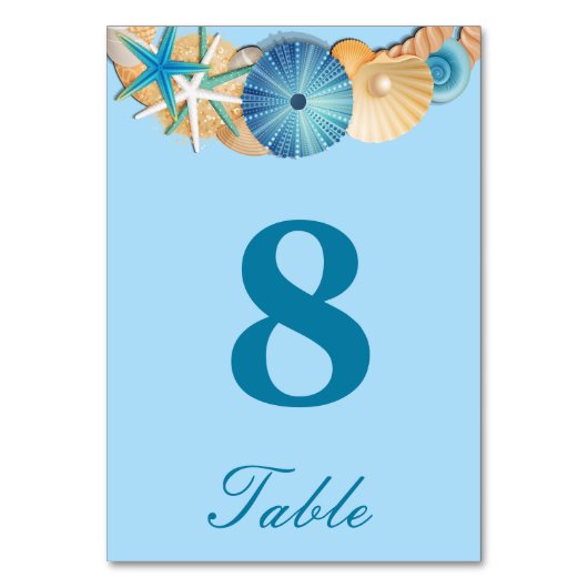 Carte de numéro de table (Par défaut)
