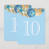 Carte de numéro de table-10 (Devant / Derrière)