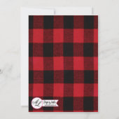 Carte de numéro de table 5x7 Red Plated Black Bear (Dos)