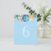 Carte de numéro de table-6 (Debout devant)