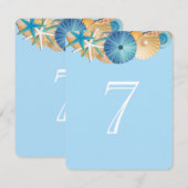 Carte de numéro de table-7 (Devant / Derrière)