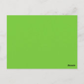 Carte de numéro de table à motif de cœur Mod, vert (Dos)