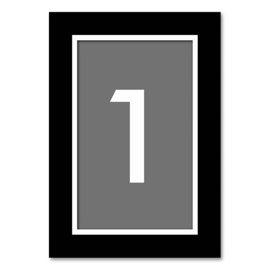 Carte de numéro de table à toutes les occasions Ch (Par défaut)
