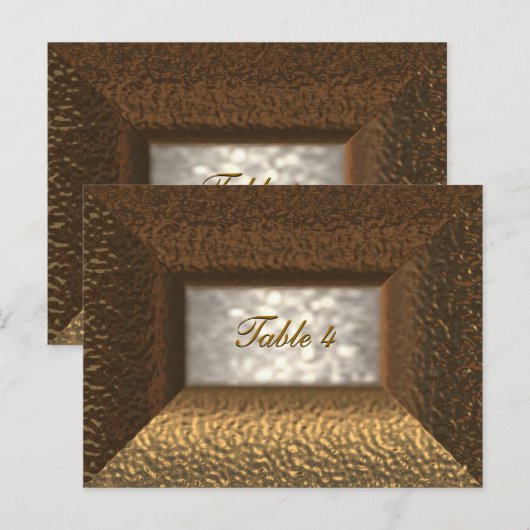 Carte de numéro de table Ashley Victorian (Devant / Derrière)