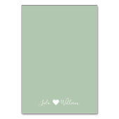 Carte de numéro de table au pastel botanique à la  (Dos)