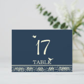 Carte de numéro de table Blooming Love Tree refwi1 (Debout devant)