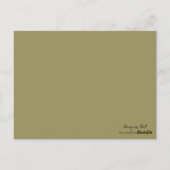 Carte de numéro de table Bourgogne et or (Dos)