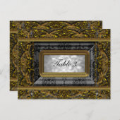 Carte de numéro de table Crémieux (Devant / Derrière)