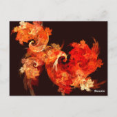 Carte de numéro de table Dancing Firebirds (Dos)