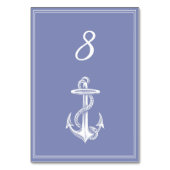 Carte de numéro de table d'Ancre nautique périphér (Dos)