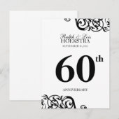 Carte de numéro de table d'anniversaire réception (Devant / Derrière)