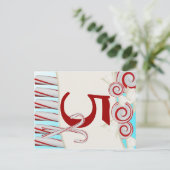 Carte de numéro de table de bonbons de menthe de p (Debout devant)