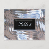 Carte de numéro de table de Cravate noire (Devant)