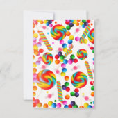 Carte de numéro de table de fête d'anniversaire de (Dos)