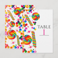 Carte de numéro de table de fête d'anniversaire de