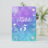 CARTE DE NUMÉRO DE TABLE DE FÊTE ENCHANTÉE SOUS LA (Debout devant)