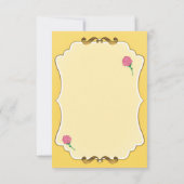 Carte de numéro de table de fête Rose Pink de Soir (Dos)