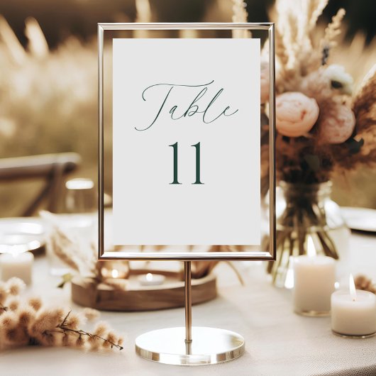 Carte de numéro de table de mariage à écriture min