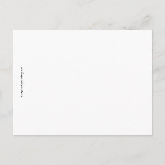 Carte de numéro de table de mariage à monogramme b (Dos)