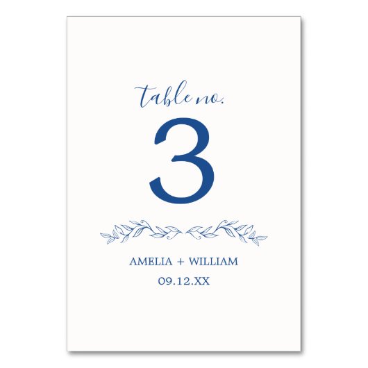 Carte de numéro de table de mariage à monogramme d (Dos)
