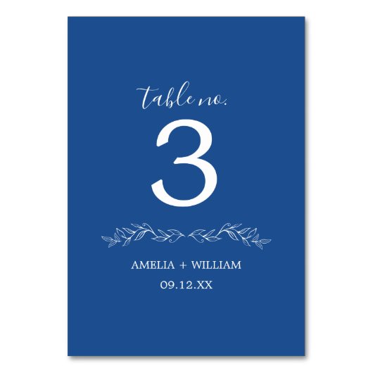Carte de numéro de table de mariage à monogramme d (Dos)
