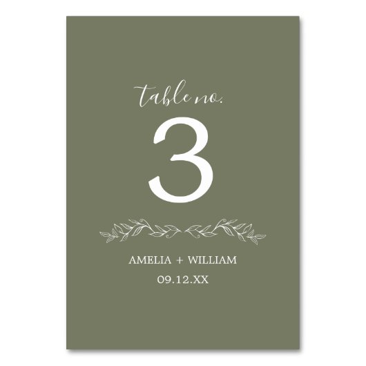 Carte de numéro de table de mariage à monogramme d (Dos)