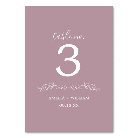 Carte de numéro de table de mariage à monogramme d (Dos)