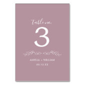 Carte de numéro de table de mariage à monogramme d (Par défaut)