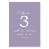 Carte de numéro de table de mariage à monogramme d (Par défaut)