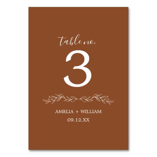 Carte de numéro de table de mariage à monogramme d (Dos)