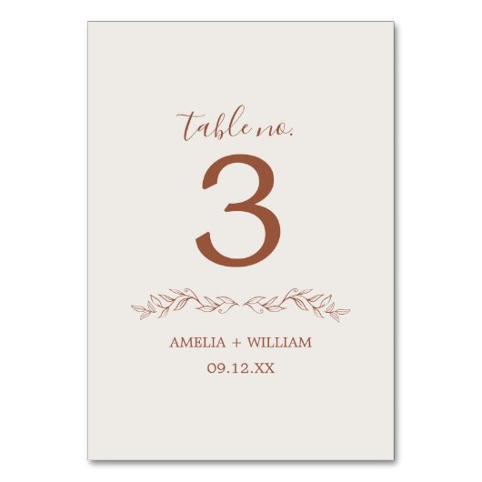 Carte de numéro de table de mariage à monogramme d (Dos)