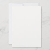 Carte de numéro de table de mariage à monogramme m (Dos)