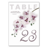 Carte de numéro de table de mariage au charme d'or (Par défaut)