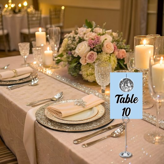 Carte de numéro de table de Mariage de bienvenue D