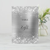 Carte de numéro de table de mariage en feuille d'a (Debout devant)
