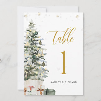 Carte de numéro de table de mariage en forme de sa