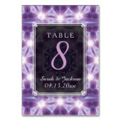 Carte de numéro de table de mariage Lavande Violet (Par défaut)