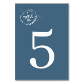 Carte de numéro de table de mariage moderne avec t (Par défaut)