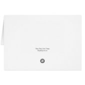 Carte de numéro de table de Mariage tout simple (Dos Horizontal)