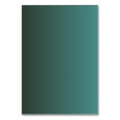 Carte de numéro de table de mariage vert émeraude (Dos)